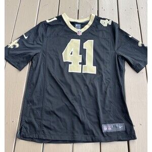 NEW ORLEANS SAINTS Alvin Kamara #41 Black Football Jersey XL Signature Embroider